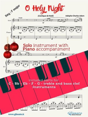 cover image of O Holy Night (in F) for all instruments with Piano accompaniment